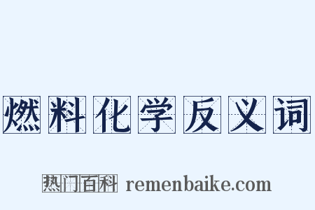 燃料化学反义词是什么意思的图片